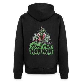 Horror Undead Halloween Party Zombie Halloween Al - Unisex Premium Organic Zip Hoodie - black - Back - Nico (187cm)