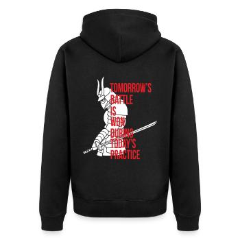 Ninja Guerrier Japonais Samouraï Katana Épée J - Veste à capuche bio Premium Unisexe - noir - Dos - Nico (187cm)