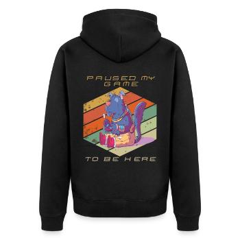 Jeux vidéo mis en pause mon jeu Retro Gaming Jeu amusant - Veste à capuche bio Premium Unisexe - noir - Dos - Nico (187cm)