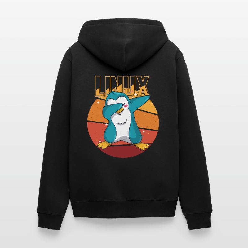 Geek Linux Root Party Penguin Nerd Programmer Comp Unisex Premium Bio Zip Hoodie