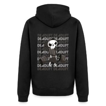 Deadlift Till Death Gym Workout Motivation - Veste à capuche bio Premium Unisexe - noir - Dos - Nico (187cm)