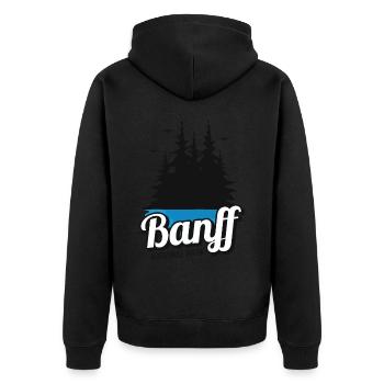 Banff Camping National Park Alberta Canada Souveni - Unisex Premium Organic Zip Hoodie - black - Back - Nico (187cm)