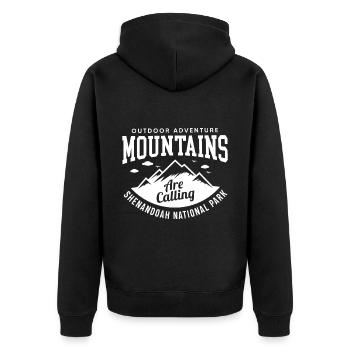 Mountains Shenandoah National Park Souvenir Virginia Wa - Unisex Premium Organic Zip Hoodie - black - Back - Nico (187cm)