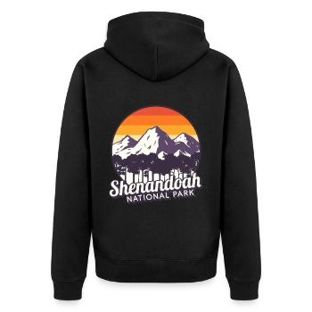 Parc national de Shenandoah Souvenir Virginia Mountain Wall - Veste à capuche bio Premium Unisexe - noir - Dos - Nico (187cm)