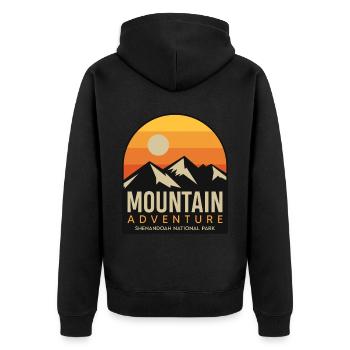 Promenade dans la nature Parc national de Shenandoah Souvenir Vi - Veste à capuche bio Premium Unisexe - noir - Dos - Nico (187cm)