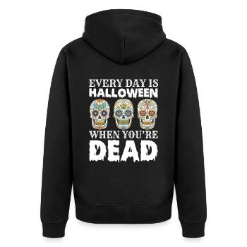 Crâne de sucre Dia de Los Muertos Crâne - Veste à capuche bio Premium Unisexe - noir - Dos - Nico (187cm)