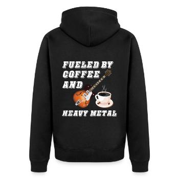 Musique rock Heavy Metal Café Hard Rock Metal F - Veste à capuche bio Premium Unisexe - noir - Dos - Nico (187cm)