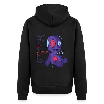 Vaudou à vous ! Sorcellerie effrayante d’Halloween - Veste à capuche bio Premium Unisexe - noir - Dos - Nico (187cm)