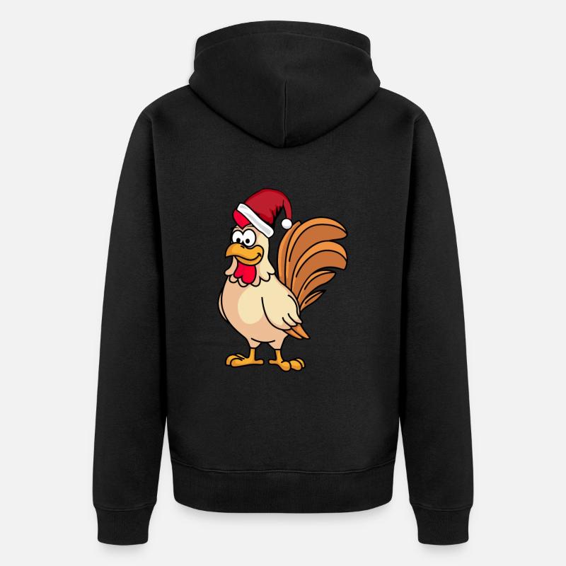 Hahn Comic Christmas - Veste à capuche bio Premium Unisexe - noir