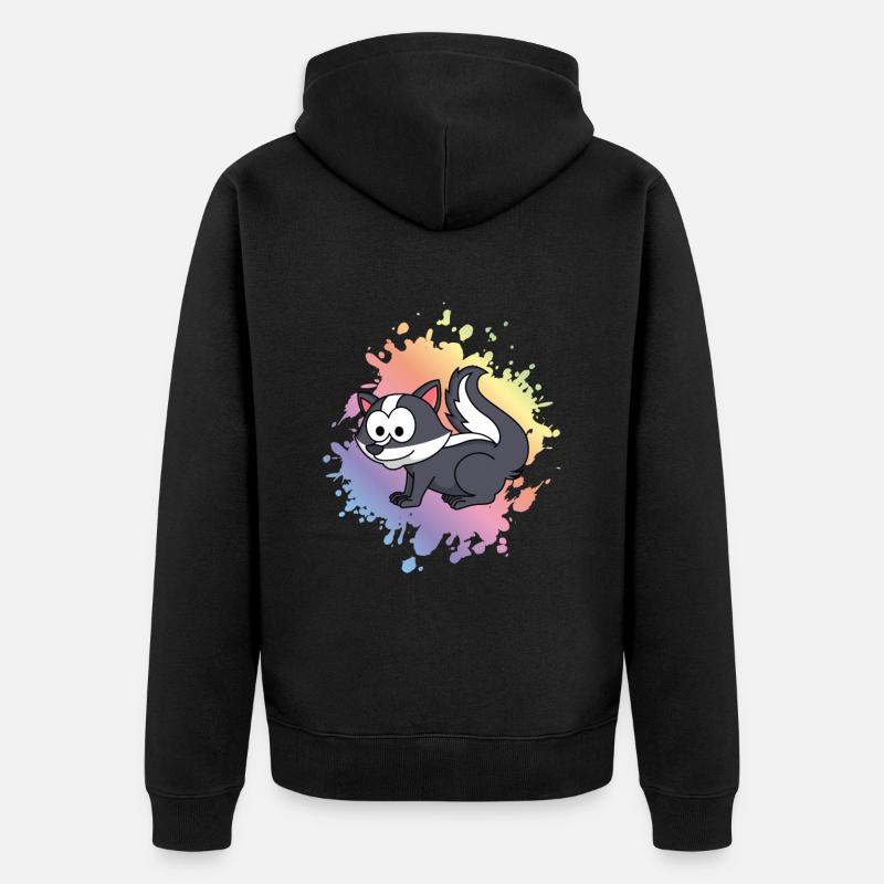 Stinker Comic Tier - Unisex Premium Bio Zip Hoodie - Schwarz