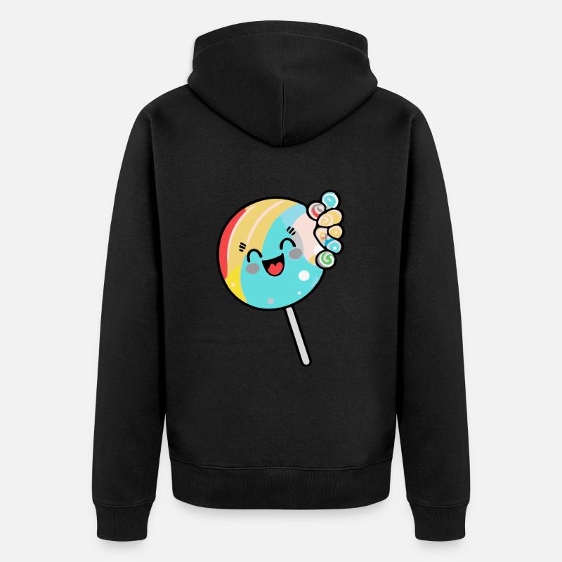 Lollipop Comic - Veste à capuche bio Premium Unisexe - noir