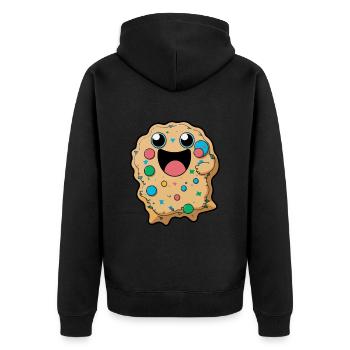 Cookies Bande dessinée - Veste à capuche bio Premium Unisexe - noir - Dos - Nico (187cm)