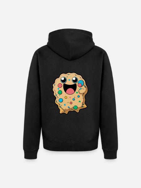 Kekse Comic - Unisex Premium Bio Zip Hoodie - Schwarz