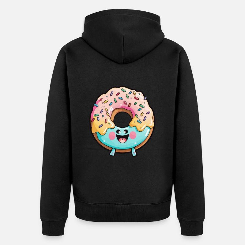 Donut Comic - Veste à capuche bio Premium Unisexe - noir