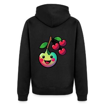 Bande dessinée Cerise - Veste à capuche bio Premium Unisexe - noir - Dos - Nico (187cm)