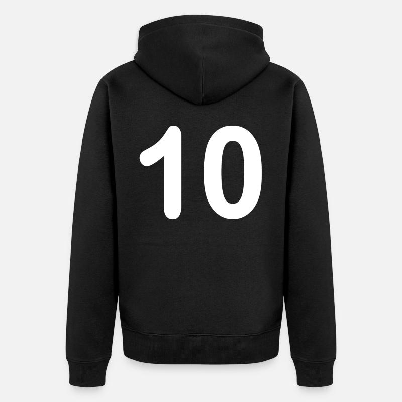 10 - Veste à capuche bio Premium Unisexe - noir