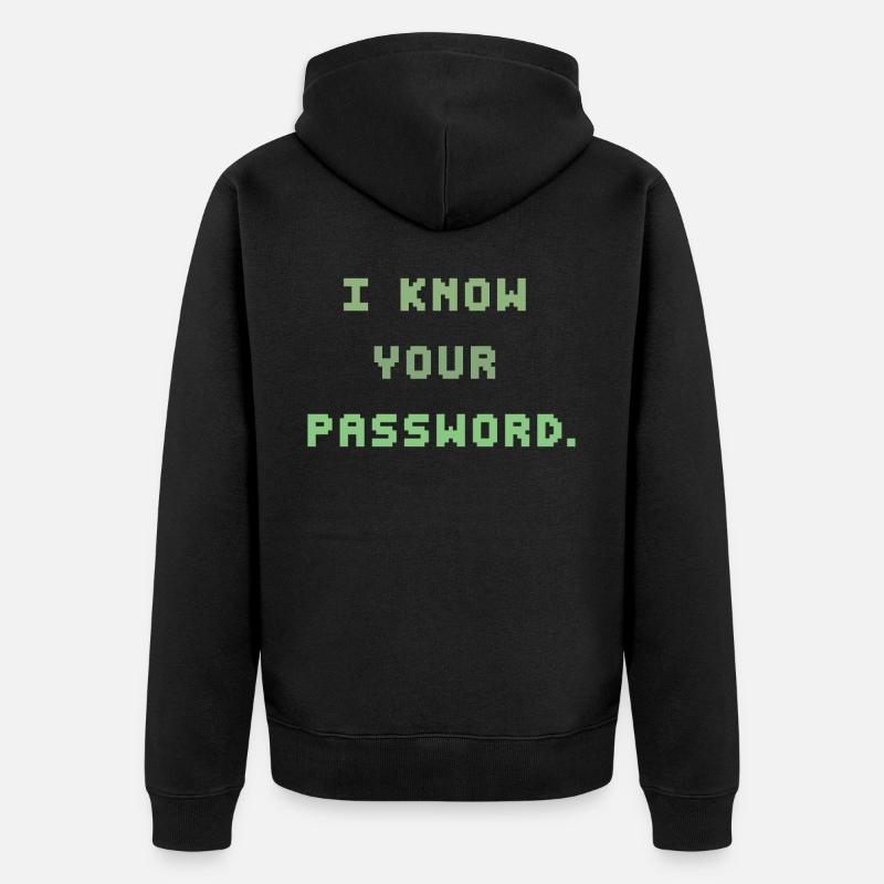 Virus Hacker - Veste à capuche bio Premium Unisexe - noir