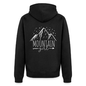 Mountain Girl Mountain Girl Mountain Air Randonnée U - Veste à capuche bio Premium Unisexe - noir - Dos - Nico (187cm)