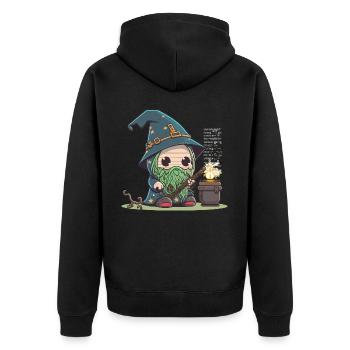 La force de la technologie - Veste à capuche bio Premium Unisexe - noir - Dos - Nico (187cm)