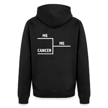 Le cancer ne change pas - Veste à capuche bio Premium Unisexe - noir - Dos - Nico (187cm)
