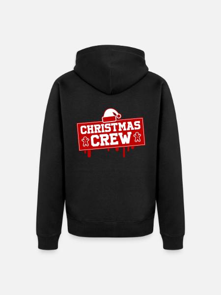 christmas crew - Unisex Premium Bio Zip Hoodie - Schwarz