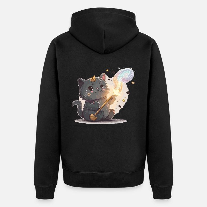 Assistant chat spirituel - Veste à capuche bio Premium Unisexe - noir