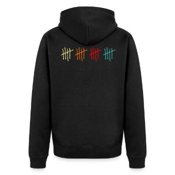 20th birthday 20 years twenty twentieth level - Unisex Premium Organic Zip Hoodie - black - Back - Nico (187cm)