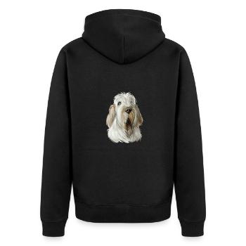 Spinone Italiano Purebred Dog Aquarelle Illustrat - Veste à capuche bio Premium Unisexe - noir - Dos - Nico (187cm)
