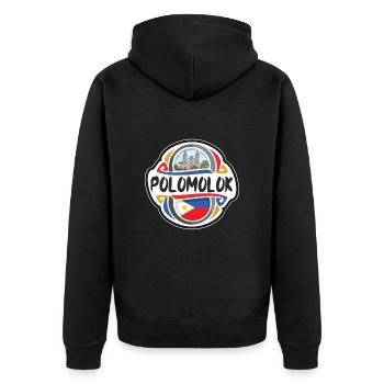 Polomolok Philippines Drapeau Voyage Souvenir Badge S - Veste à capuche bio Premium Unisexe - noir - Dos - Nico (187cm)