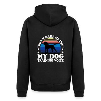 Beagle Dog Lover Silhouette Vintage Sunset - Veste à capuche bio Premium Unisexe - noir - Dos - Nico (187cm)
