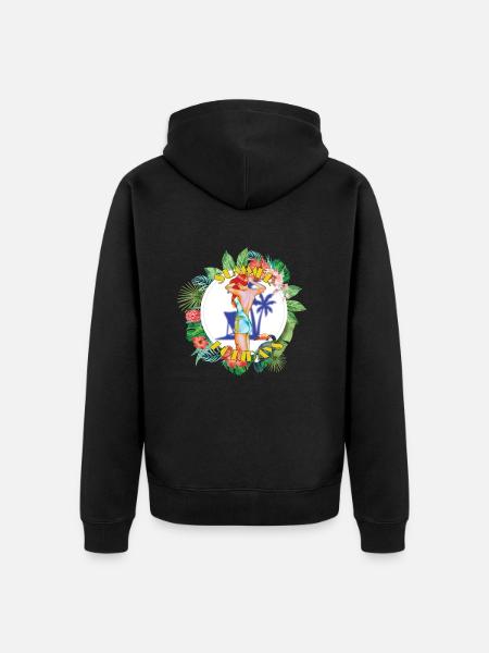 Summer Holidays - Unisex Premium Bio Zip Hoodie - Schwarz