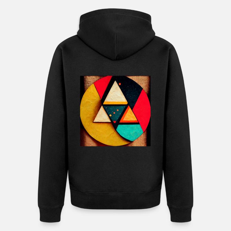 bande dessinée pop art - Veste à capuche bio Premium Unisexe - noir