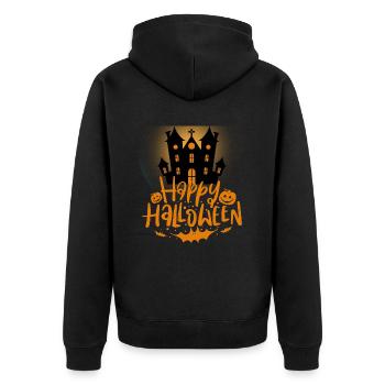 Halloween Creepy Cemetery Moon Witch Vampire - Veste à capuche bio Premium Unisexe - noir - Dos - Nico (187cm)