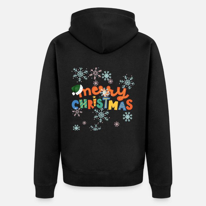 Joyeux Noël - Veste à capuche bio Premium Unisexe - noir