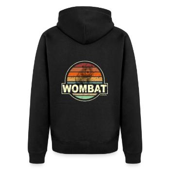 WOMBAT france - Veste à capuche bio Premium Unisexe - noir - Dos - Nico (187cm)