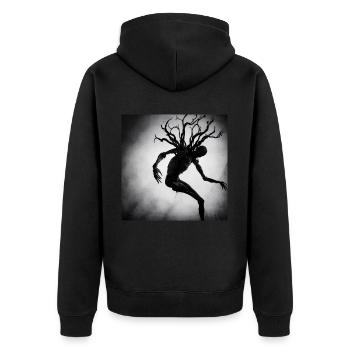 Parasite des arbres - Veste à capuche bio Premium Unisexe - noir - Dos - Nico (187cm)