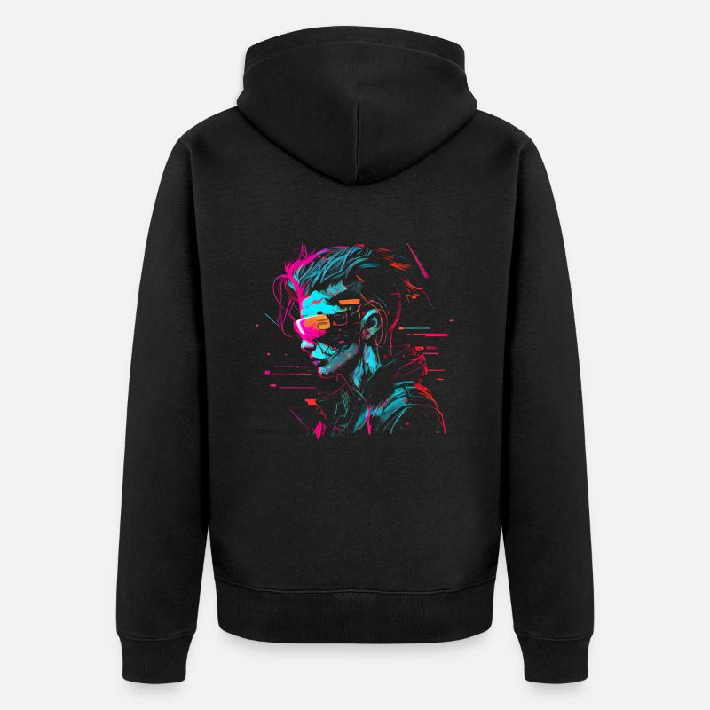 Pirates Internet - Veste à capuche bio Premium Unisexe - noir