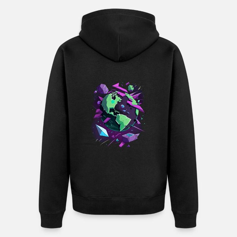 Terre de pierre - Veste à capuche bio Premium Unisexe - noir