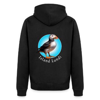 Île Lundi - Veste à capuche bio Premium Unisexe - noir - Dos - Nico (187cm)