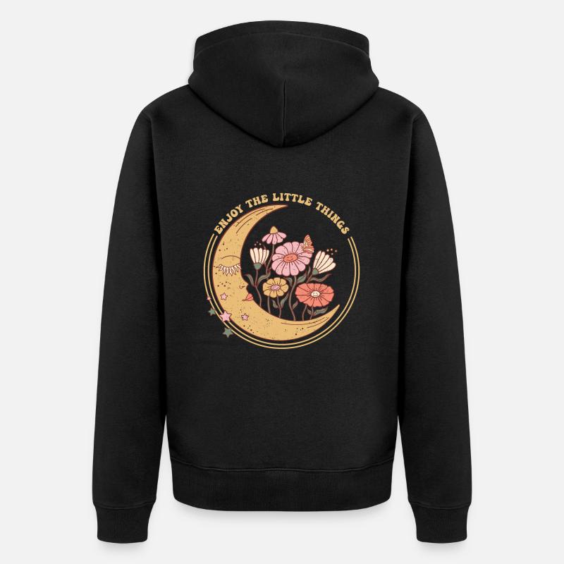 PROFITEZ DES PETITES CHOSES - Veste à capuche bio Premium Unisexe - noir