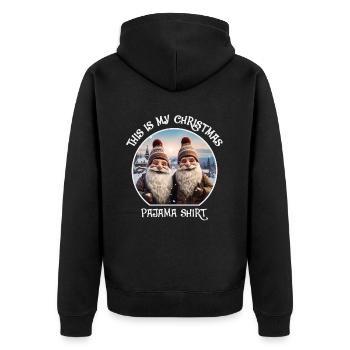 Pyjama de Noël Nains Gnome - Veste à capuche bio Premium Unisexe - noir - Dos - Nico (187cm)
