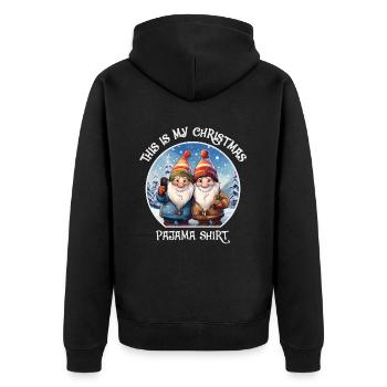 Pyjama de Noël Nains Gnome - Veste à capuche bio Premium Unisexe - noir - Dos - Nico (187cm)