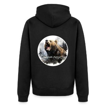 Parc national Kejimkujik - Veste à capuche bio Premium Unisexe - noir - Dos - Nico (187cm)