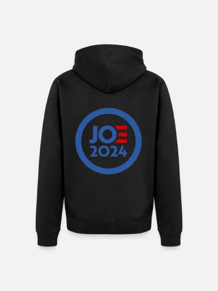 Joe biden 2024 - Unisex Premium Organic Zip Hoodie - black