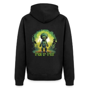 Zombie Halloween Kid Trick or Treat - Veste à capuche bio Premium Unisexe - noir - Dos - Nico (187cm)