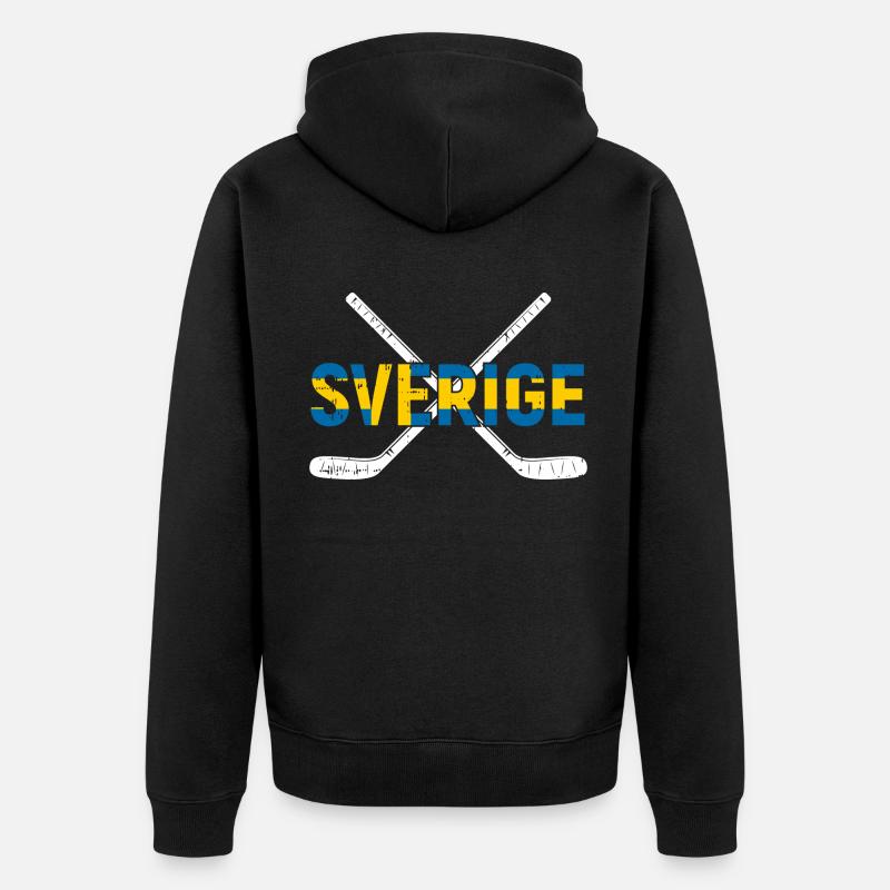 Suède - Veste à capuche bio Premium Unisexe - noir
