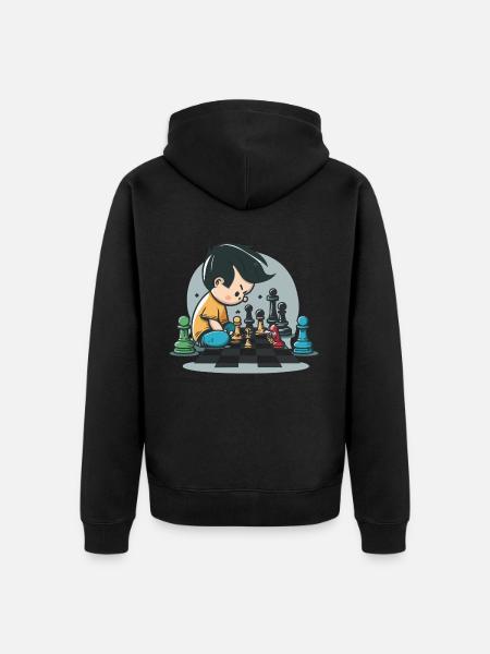 Zoo Adventure: Wild Animal Fun - Unisex Premium Organic Zip Hoodie - black