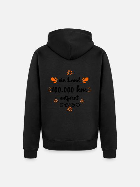 Politik-Spruch - Unisex Premium Bio Zip Hoodie - Schwarz