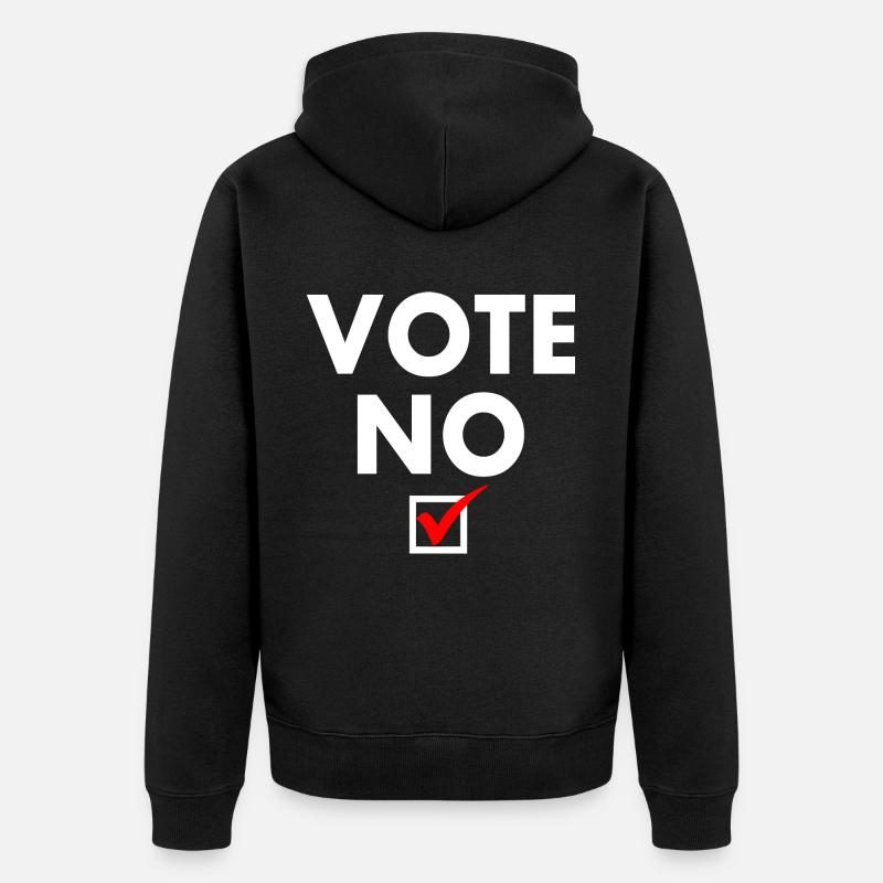 Vote no - Veste à capuche bio Premium Unisexe - noir