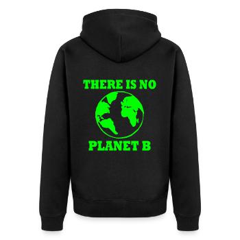 There is no planet B - Veste à capuche bio Premium Unisexe - noir - Dos - Nico (187cm)